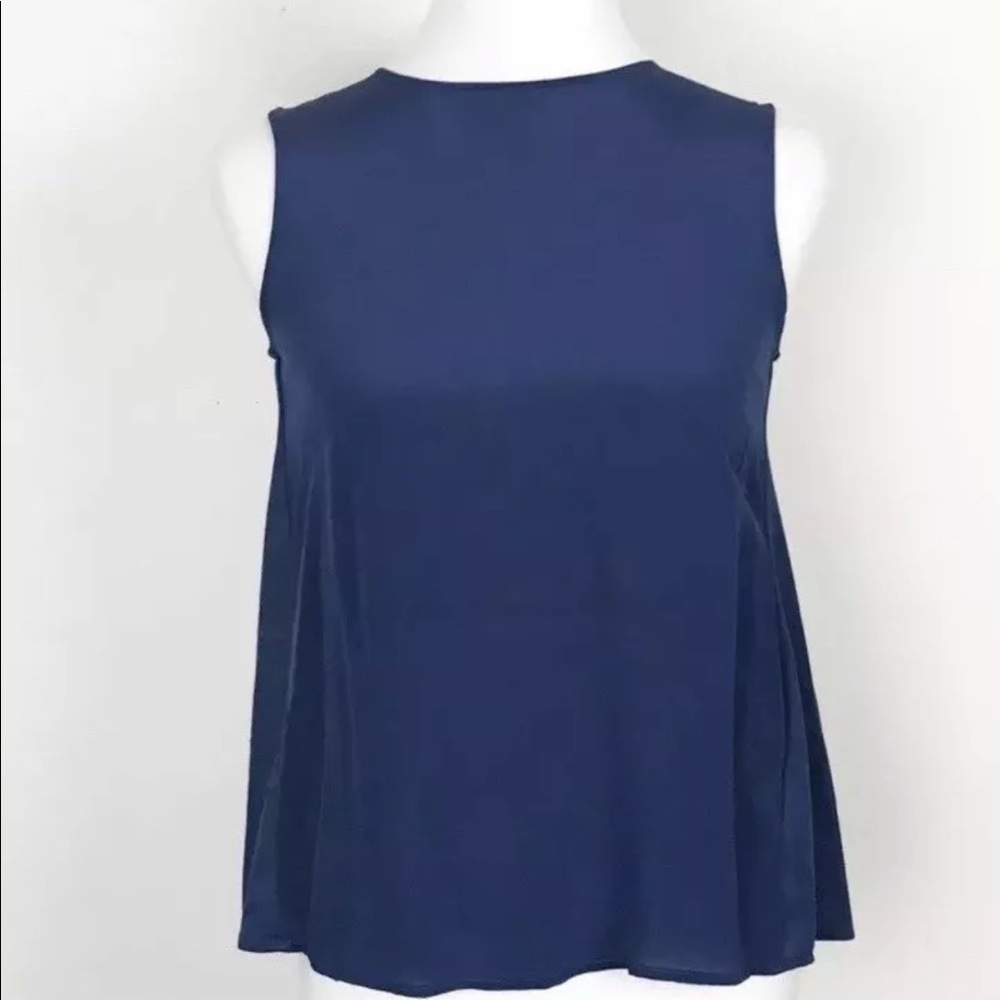 New Zara Basic Silk Collection Womens Blouse XS